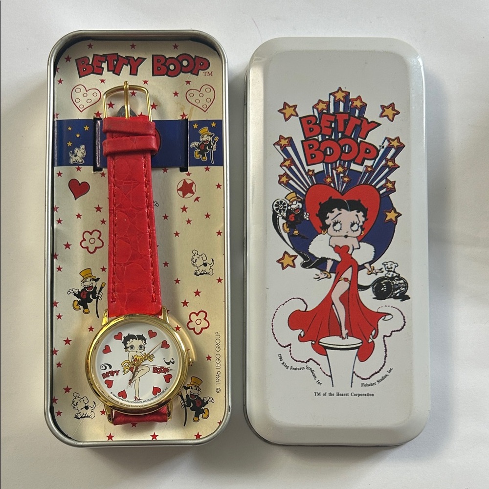Betty Boop Watch with Red Strap